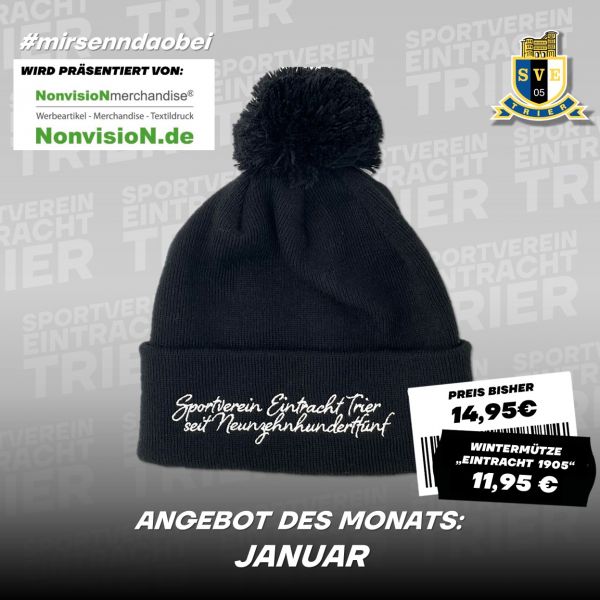 Angebot des Monats Januar: Wintermütze "Eintracht 1905"
